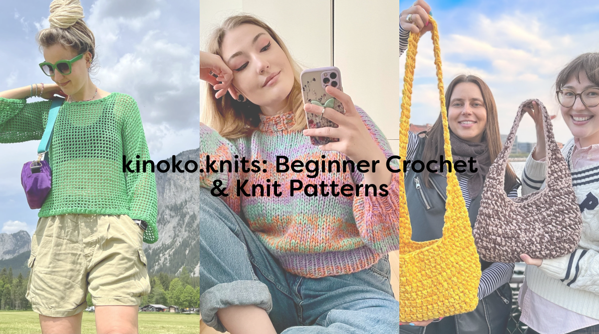kinoko.knits: Beginner Crochet & Knit Patterns