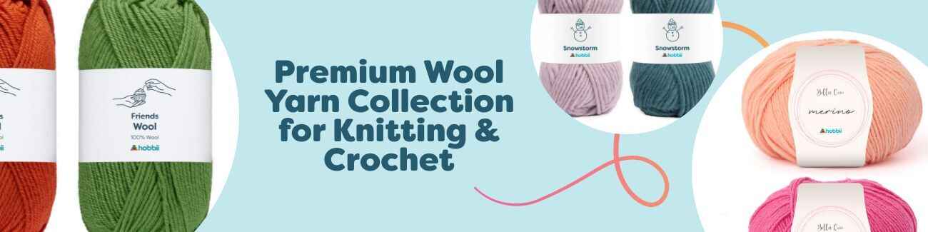 Premium Wool Yarn Collection for Knitting & Crochet