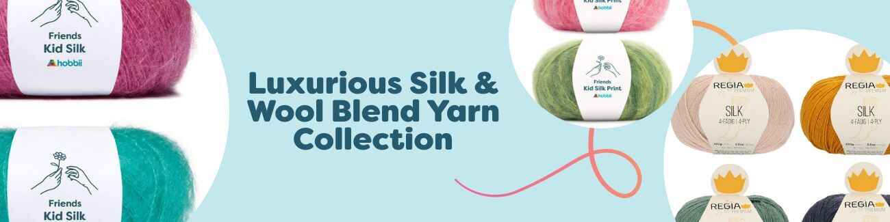 Luxurious Silk & Wool Blend Yarn Collection