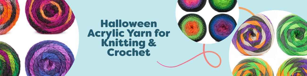 Halloween Acrylic Yarn for Knitting & Crochet