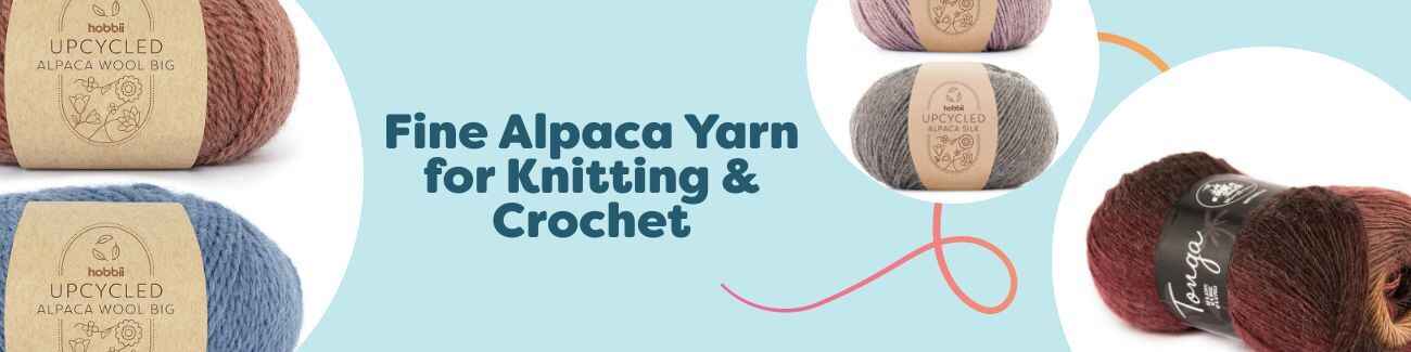 Fine Alpaca Yarn for Knitting & Crochet