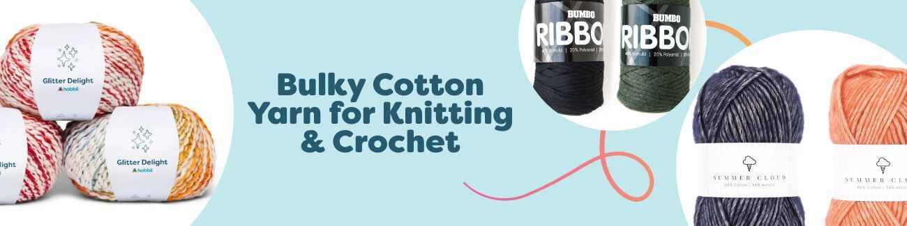 Bulky Cotton Yarn for Knitting & Crochet