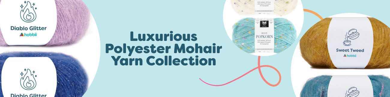 Luxurious Polyester Mohair Yarn Collection