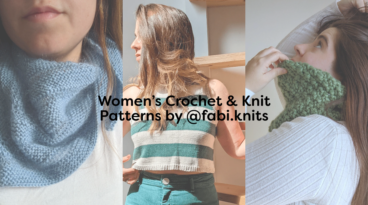 Women’s Crochet & Knit Patterns by @fabi.knits