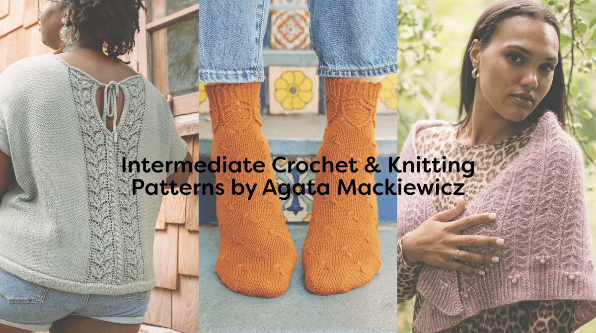 Intermediate Crochet & Knitting Patterns by Agata Mackiewicz