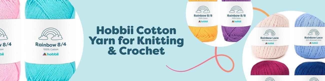Hobbii Cotton Yarn for Knitting & Crochet
