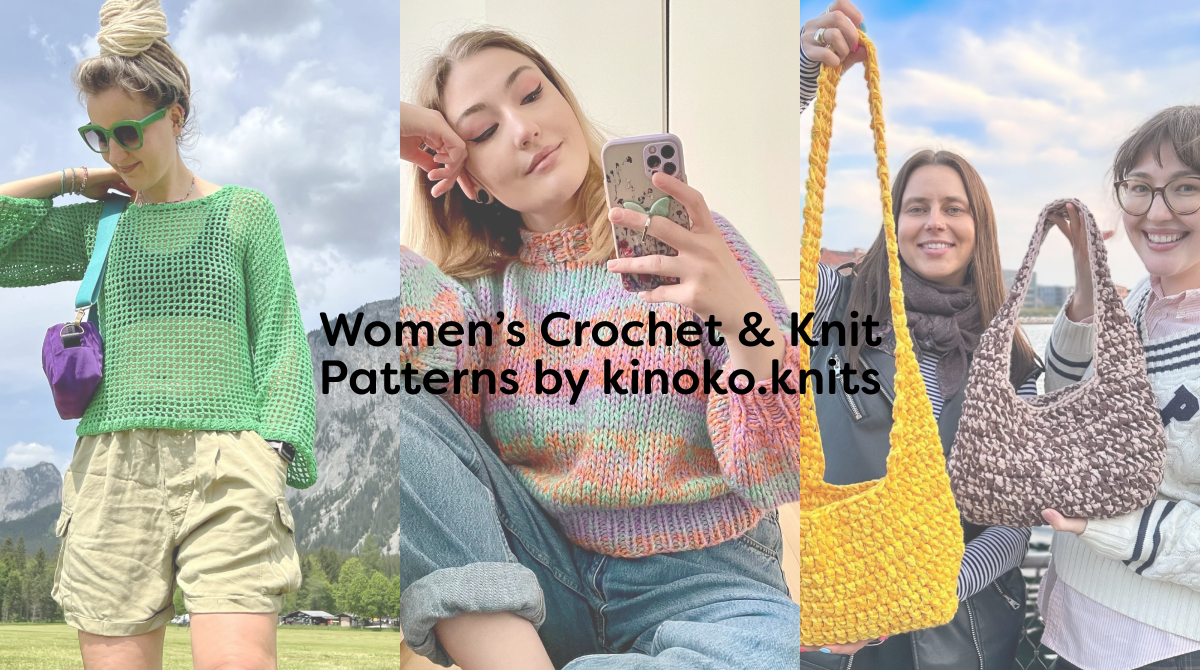 Women’s Crochet & Knit Patterns by kinoko.knits