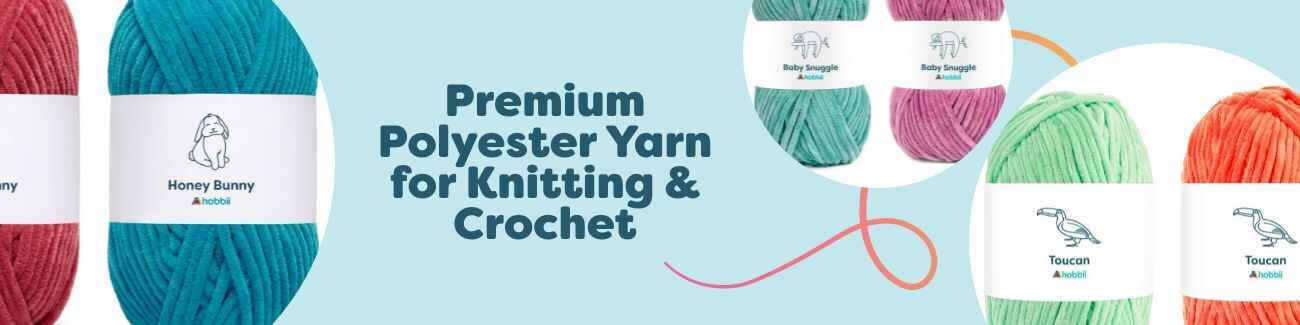 Premium Polyester Yarn for Knitting & Crochet
