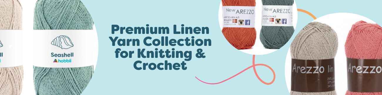 Premium Linen Yarn Collection for Knitting & Crochet