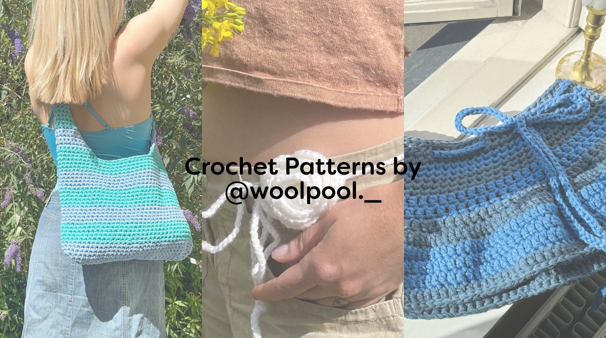 Crochet Patterns by @woolpool._
