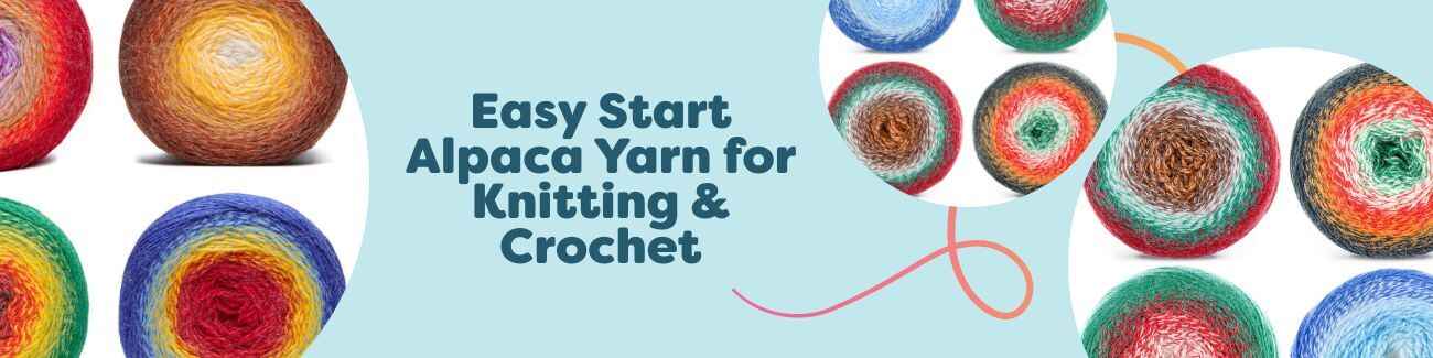 Easy Start Alpaca Yarn for Knitting & Crochet