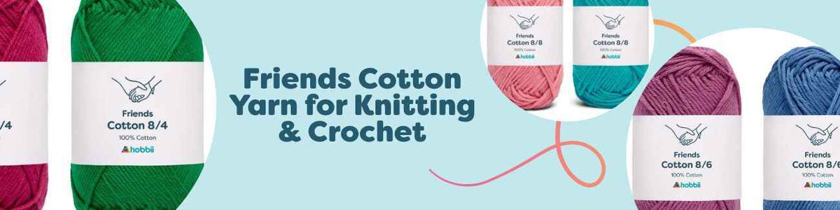 Friends Cotton Yarn for Knitting & Crochet