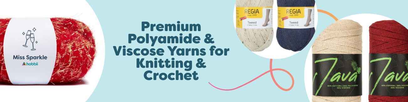 Premium Polyamide & Viscose Yarns for Knitting & Crochet