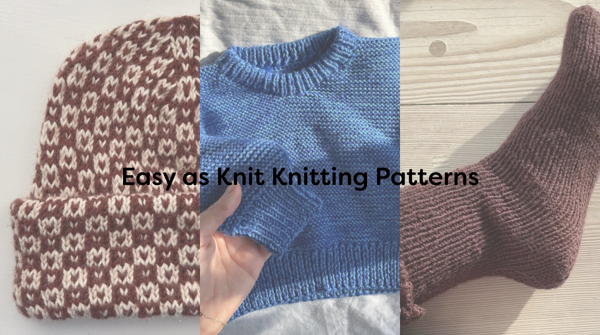 Easy as Knit Knitting Patterns