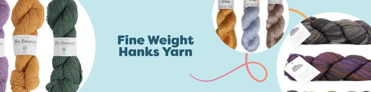 Fine Weight Hanks Yarn