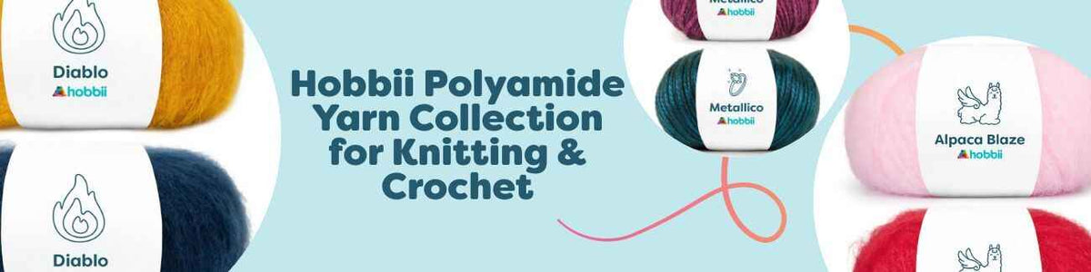 Hobbii Polyamide Yarn Collection for Knitting & Crochet