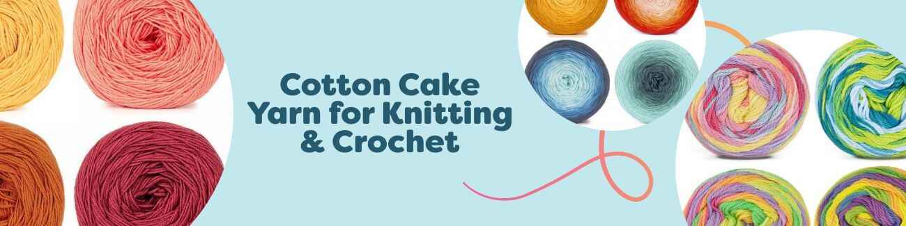Cotton Cake Yarn for Knitting & Crochet