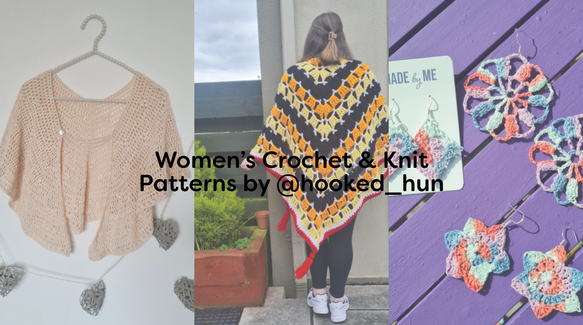 Women’s Crochet & Knit Patterns by @hooked_hun