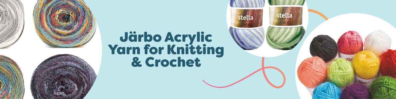 Järbo Acrylic Yarn for Knitting & Crochet