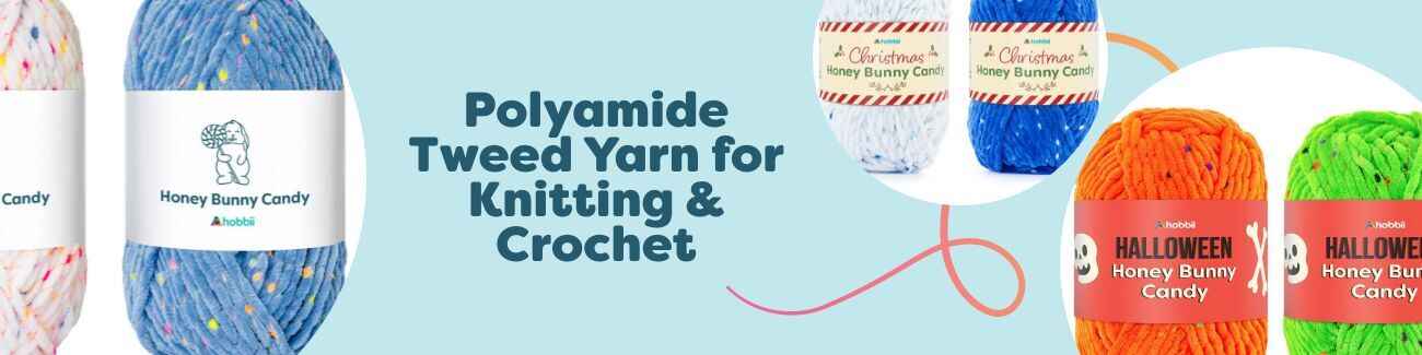 Polyamide Tweed Yarn for Knitting & Crochet