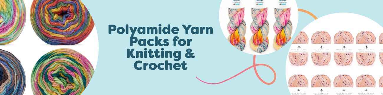 Polyamide Yarn Packs for Knitting & Crochet
