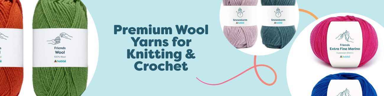 Premium Wool Yarns for Knitting & Crochet