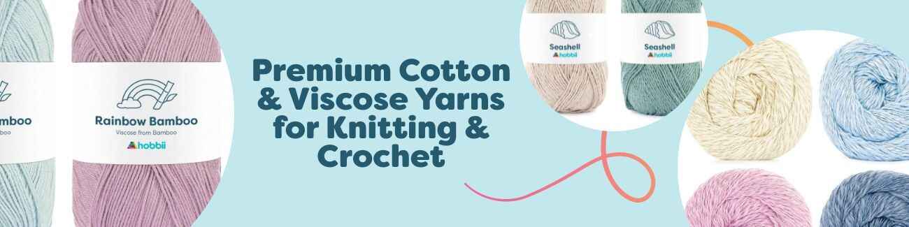 Premium Cotton & Viscose Yarns for Knitting & Crochet