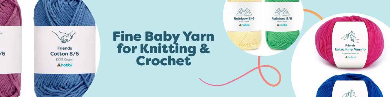 Fine Baby Yarn for Knitting & Crochet