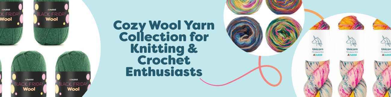 Cozy Wool Yarn Collection for Knitting & Crochet Enthusiasts