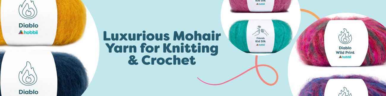 Luxurious Mohair Yarn for Knitting & Crochet