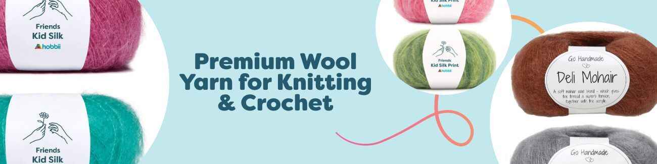 Premium Wool Yarn for Knitting & Crochet