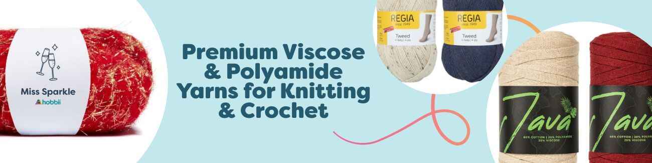 Premium Viscose & Polyamide Yarns for Knitting & Crochet