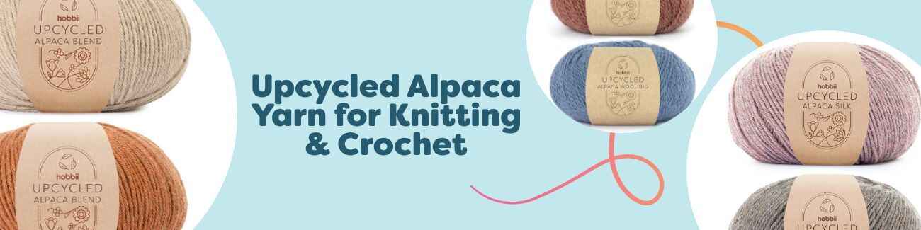 Upcycled Alpaca Yarn for Knitting & Crochet