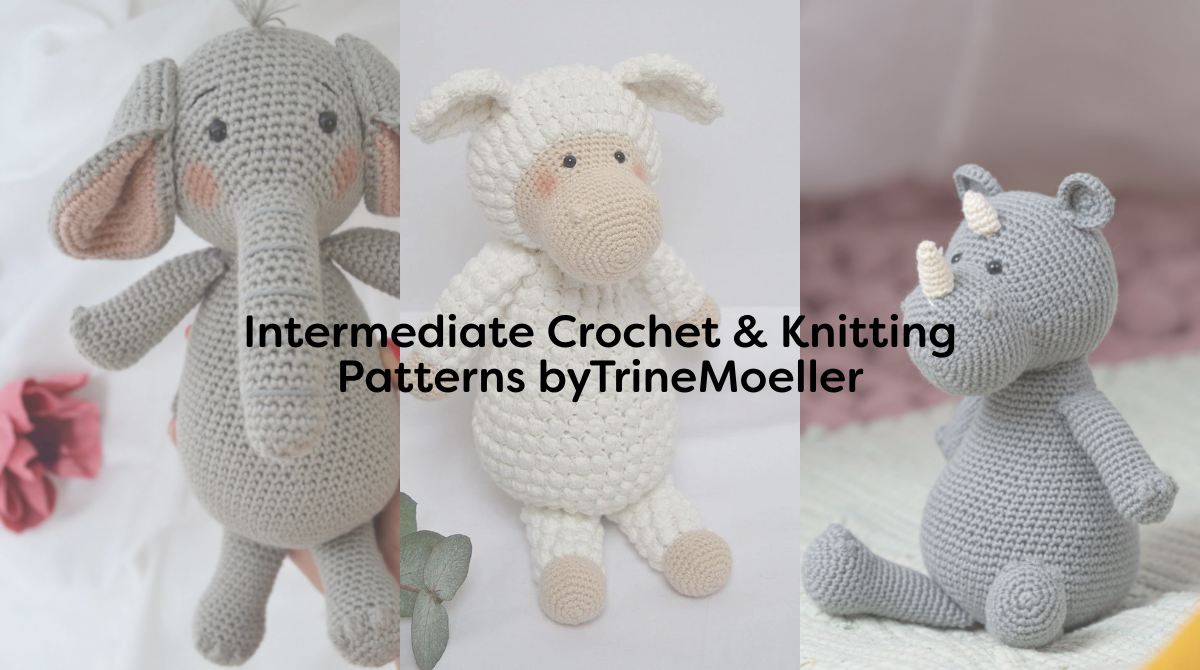 Intermediate Crochet & Knitting Patterns byTrineMoeller