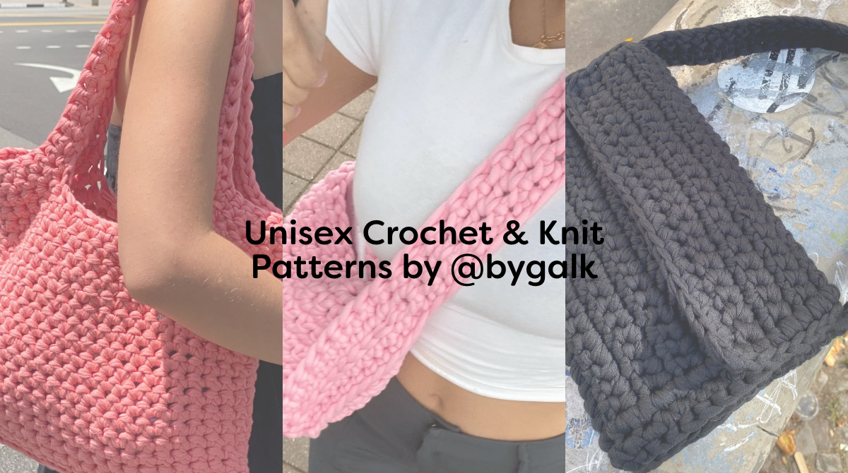 Unisex Crochet & Knit Patterns by @bygalk