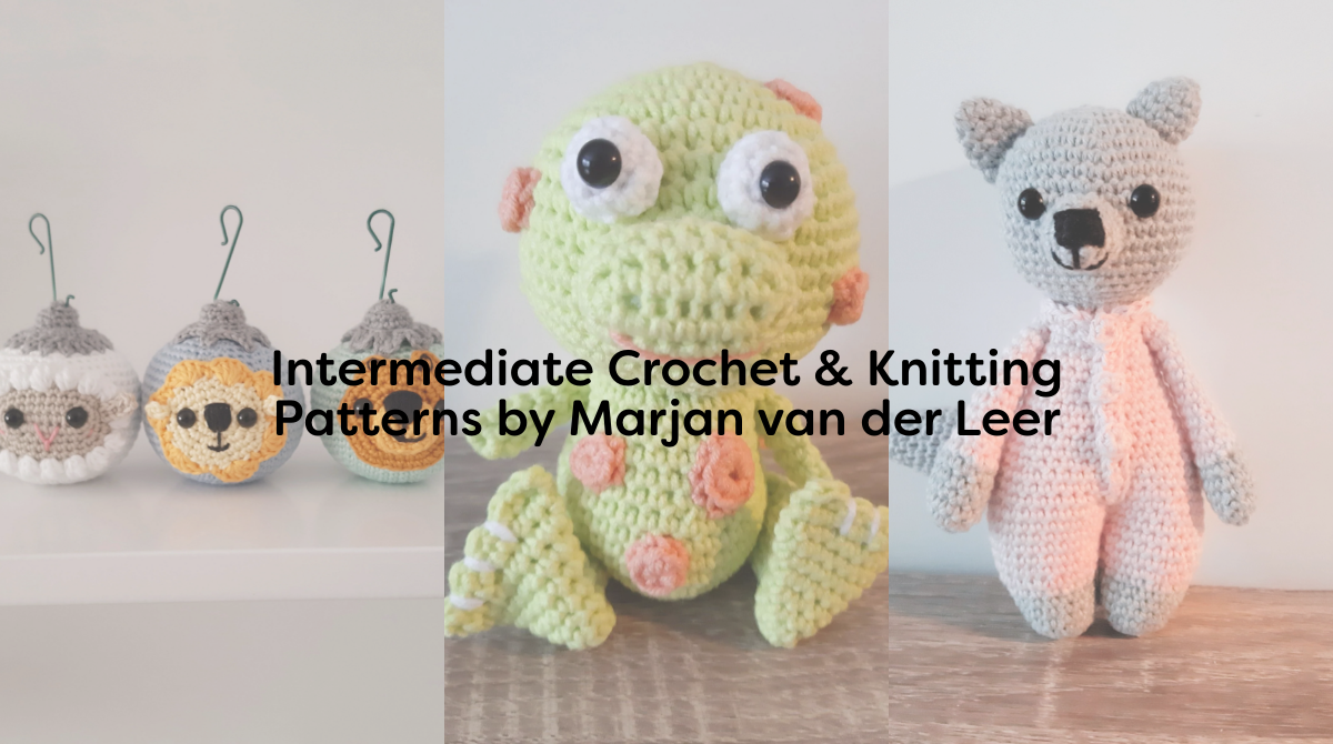 Intermediate Crochet & Knitting Patterns by Marjan van der Leer