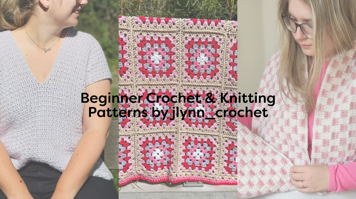 Beginner Crochet & Knitting Patterns by jlynn_crochet