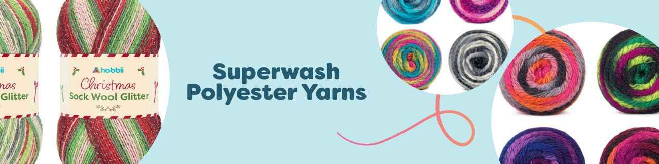 Superwash Polyester Yarns