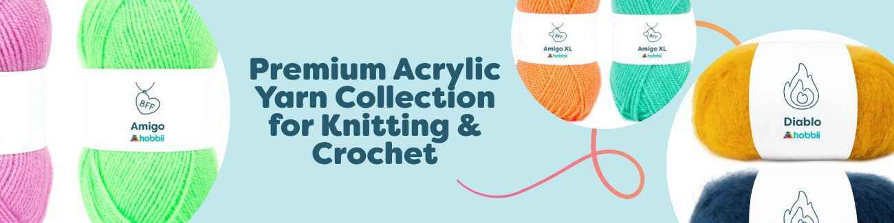 Premium Acrylic Yarn Collection for Knitting & Crochet
