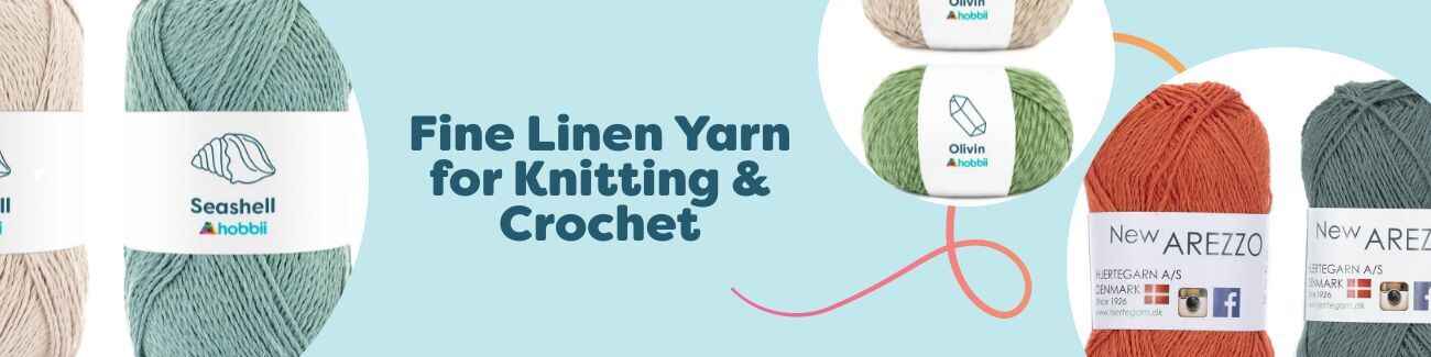 Fine Linen Yarn for Knitting & Crochet