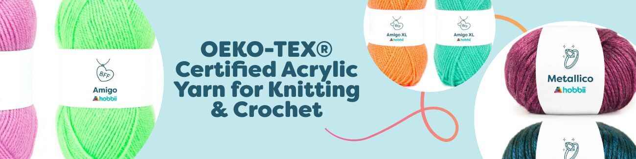 OEKO-TEX® Certified Acrylic Yarn for Knitting & Crochet