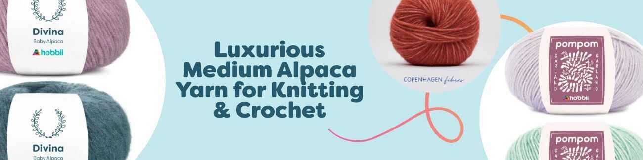 Luxurious Medium Alpaca Yarn for Knitting & Crochet