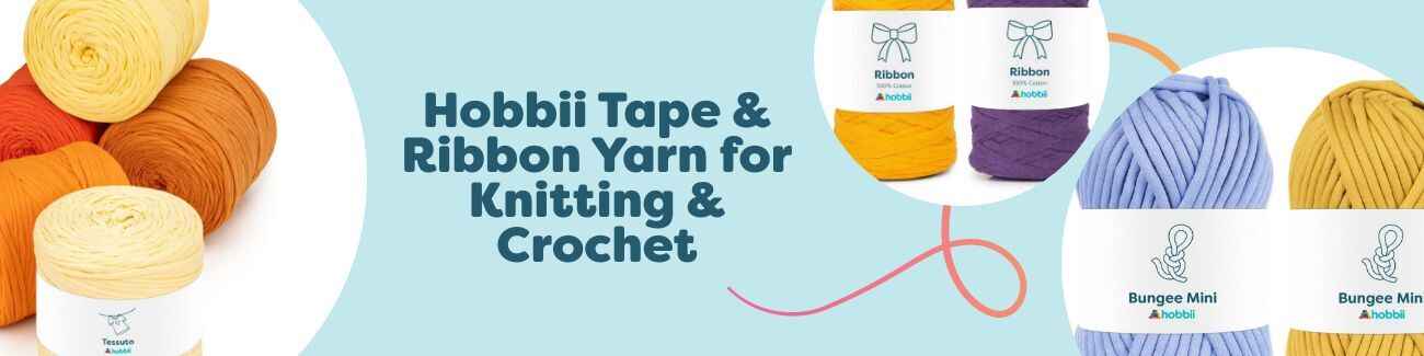 Hobbii Tape & Ribbon Yarn for Knitting & Crochet