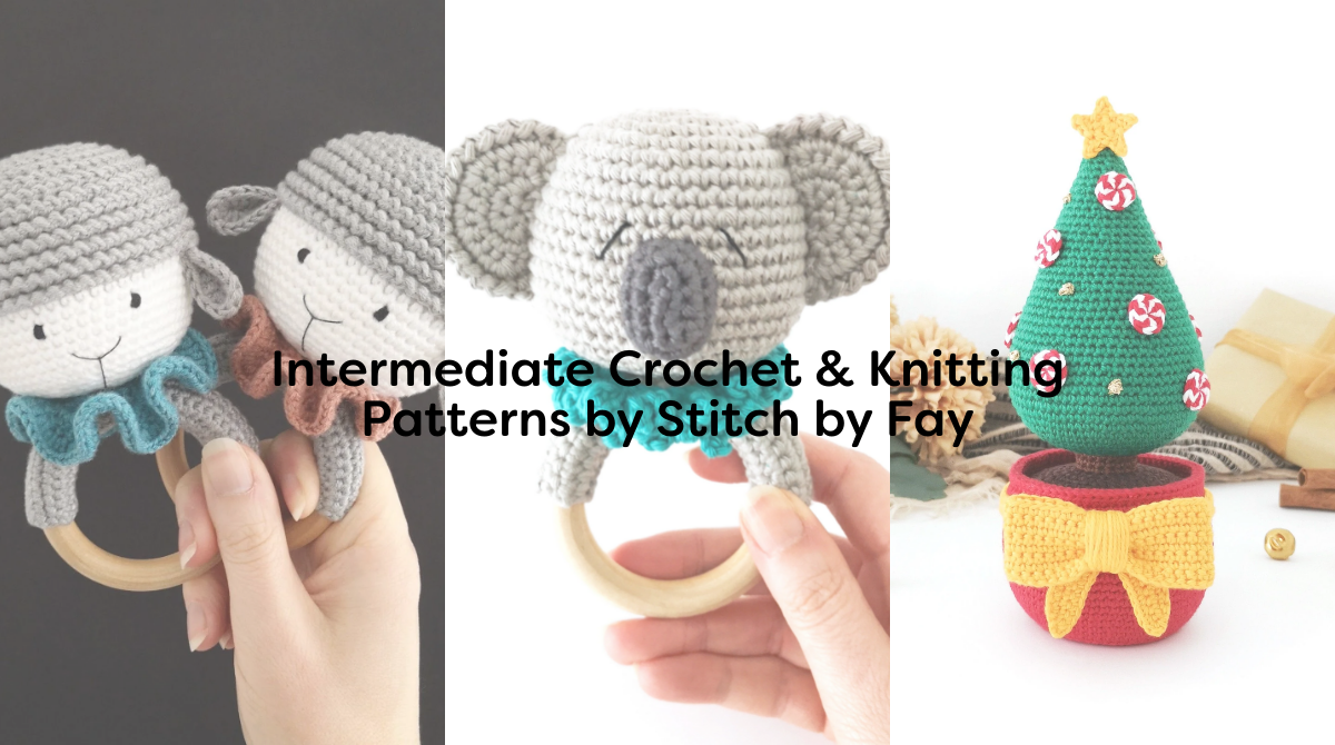 Intermediate Crochet & Knitting Patterns by Stitch by Fay