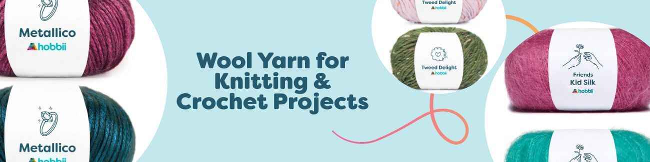 Wool Yarn for Knitting & Crochet Projects
