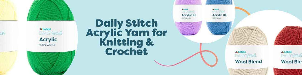 Daily Stitch Acrylic Yarn for Knitting & Crochet