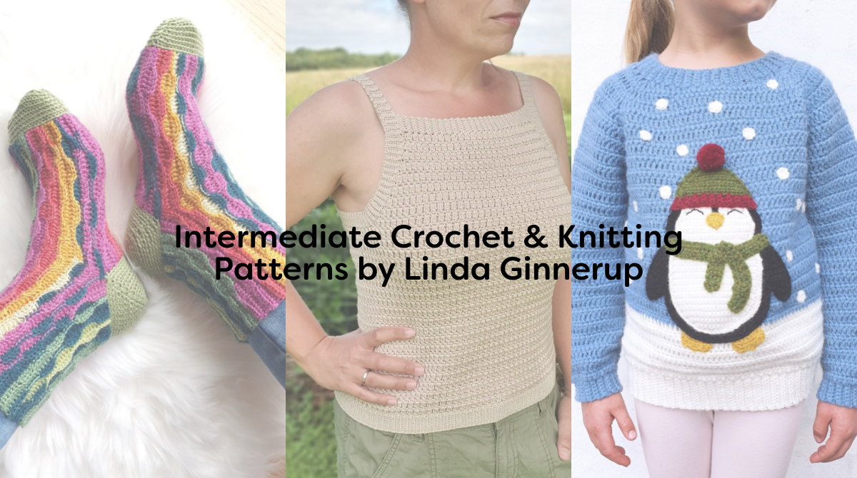 Intermediate Crochet & Knitting Patterns by Linda Ginnerup