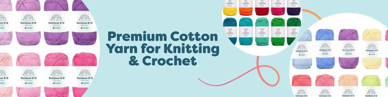 Premium Cotton Yarn for Knitting & Crochet