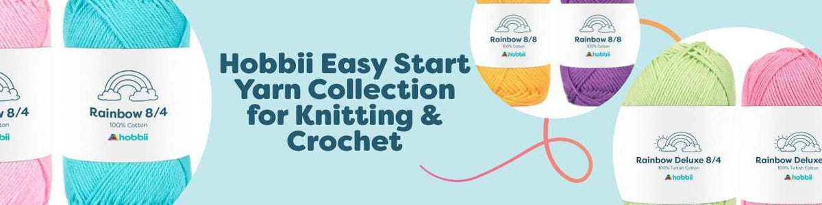 Hobbii Easy Start Yarn Collection for Knitting & Crochet