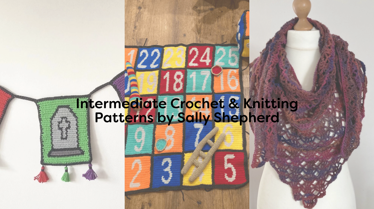 Intermediate Crochet & Knitting Patterns by Sally Shepherd